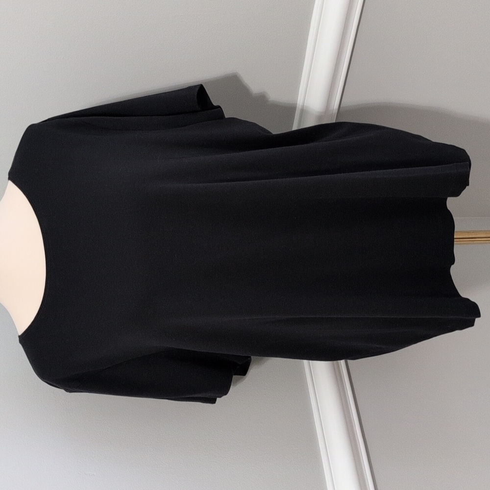Talbots Black Puma Cotton Tee